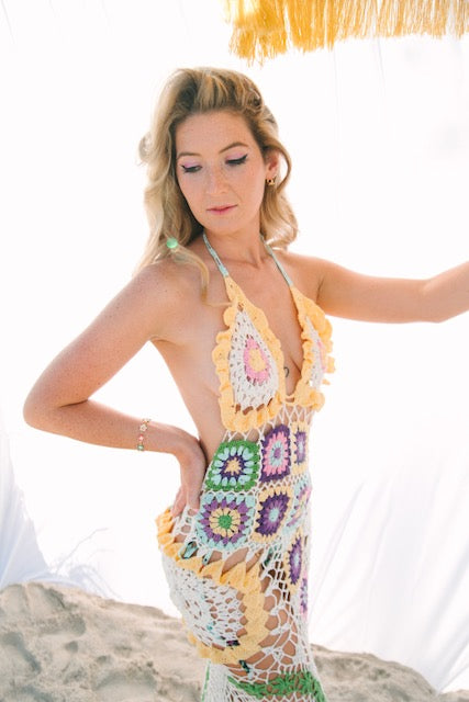 Octavia Hand Crocheted Maxi Dress