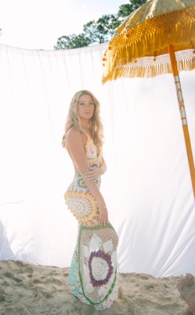 Octavia Hand Crocheted Maxi Dress